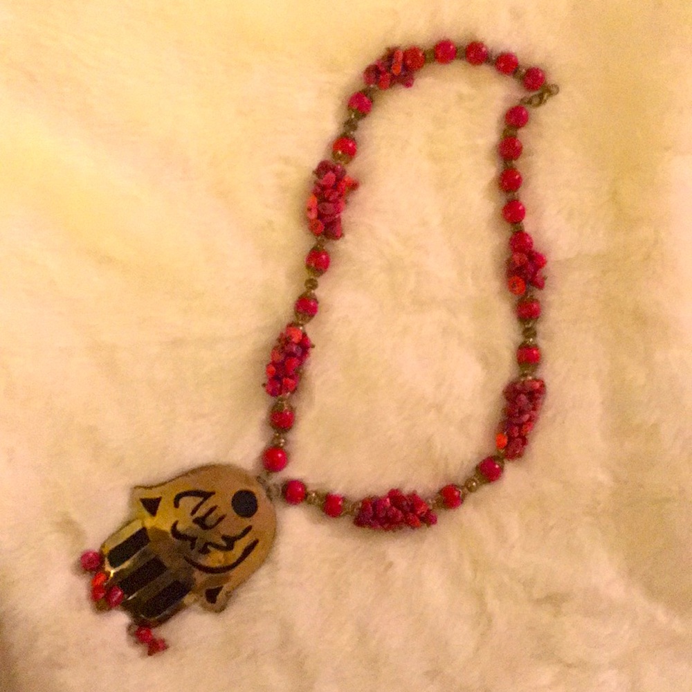 Egyptian necklace hamsa